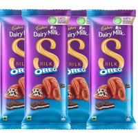 Cadbury Dairy Milk Silk Oreo Chocolate Bar, 130Gx4Pcs