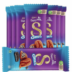Cadbury Dairy Milk Silk Oreo Chocolate Bar, 60G X 8 Pcs
