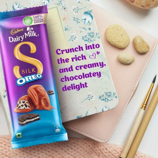 Cadbury Dairy Milk Silk Oreo Chocolate Bar, 60G X 8 Pcs