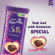 Cadbury Dairy Milk Silk Plain Valentine Chocolate, Bar 60G (Pack Of 8)