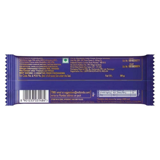 Cadbury Dairy Milk Silk Roast Almond Chocolate 58 G