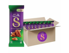 Cadbury Dairy Milk Silk Roast Almond With Whole Nuts Chocolate Bar, 58G X 8 Pcs