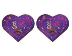 Cadbury Dairy Milk Silk Valentine Hearts And Roses Valentine Heart Shaped Chocolate Box Bars (153 G) Pack Of 2