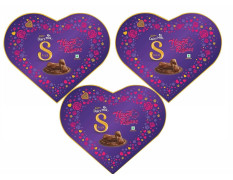 Cadbury Dairy Milk Silk Valentine Hearts And Roses Valentine Heart Shaped Chocolate Box Bars (153 G) X 3