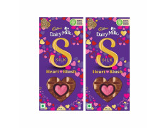 Cadbury Dairy Milk Silk Valentine's Heart Blush Bar, 250G (Pack Of 2)