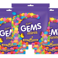 Cadbury Gems Home Treats Birthday Pack, 5 X 142.2 G