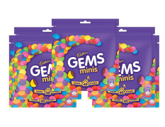 Cadbury Gems Home Treats Birthday Pack, 5 X 142.2 G