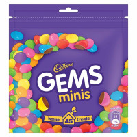 Cadbury Gems Home Treats Birthday Pack, 5 X 142.2 G