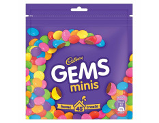 Cadbury Gems Home Treats Birthday Pack, 5 X 142.2 G