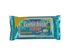 Center Fresh Mints 3 Layer Peppermint Sugarfree Lozenges 4.5 G (15 Pcs)
