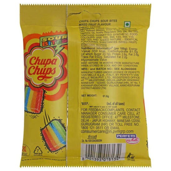 Chupa Chups Sour Bites 61.6 G