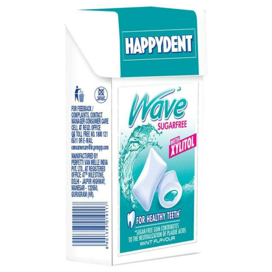 Happydent Wave Sugarfree Xylito Mint Flavoured Liquid Chewing Gum 17 G