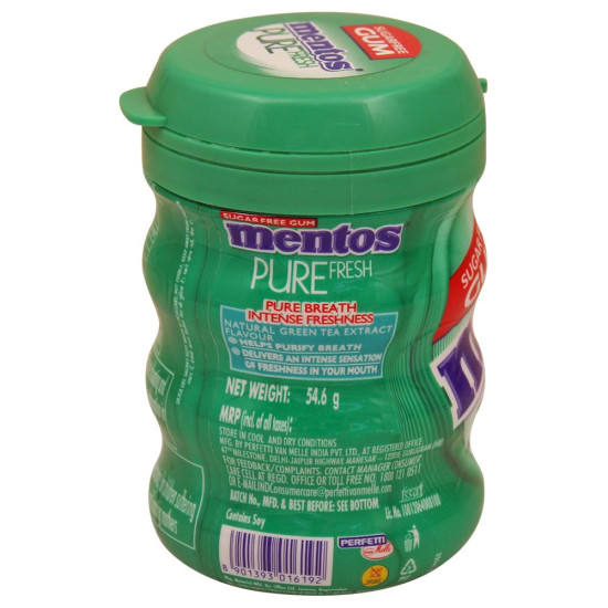 Mentos Purefresh Sugarfree Spearmint 54.6 G