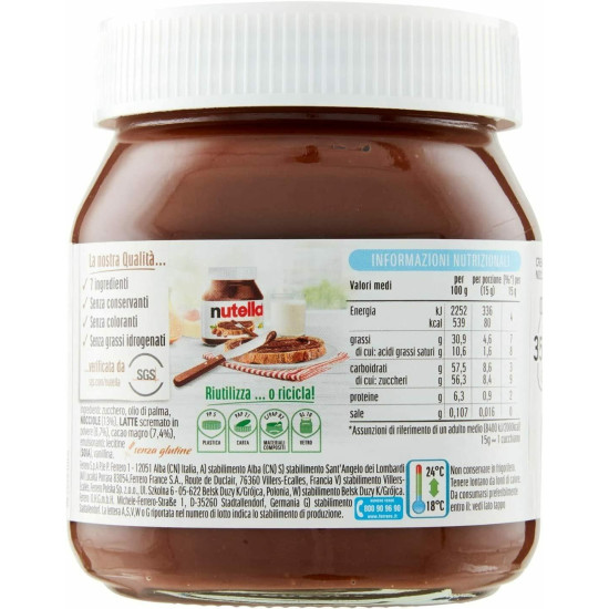 Nutella Ferrero Hazelnut Choco Spread 350G