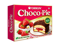 Orion Real Strawberry Centre Filled Choco-Pie 28 G (12 Pcs)