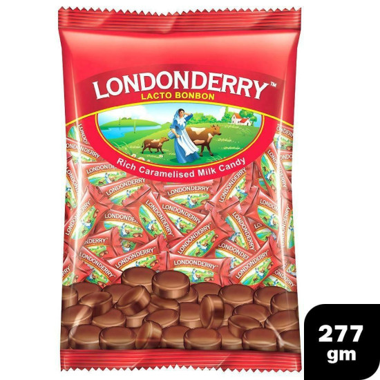 Parle Londonderry Lacto Bonbon Milk Candy 260.38 G