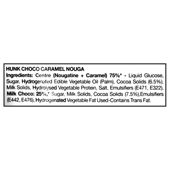 Priyagold Hunk Choco Caramel Nouga Chocolate 402 G (Pack Of 20)