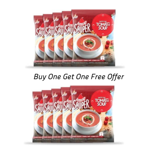 Bambino Tasty Mushroom Soups 45Gms Pack Of 5 ( Buy One Get One Free Offer 10 Packets )