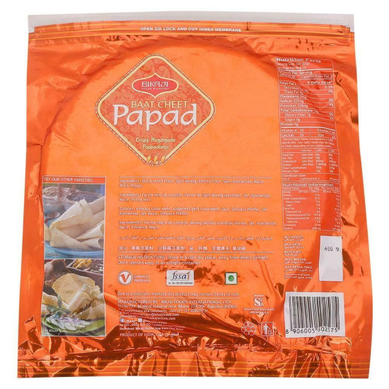 Bikaji Baat Cheet Medium Masala Papad 400 G