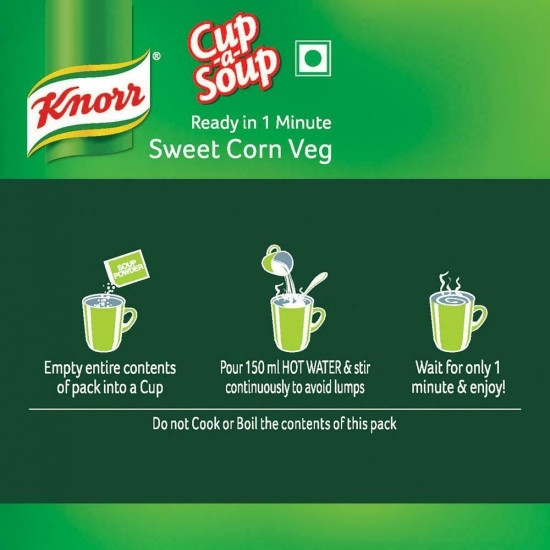 Knorr Sweet Corn Veg Instant Cup-A-Soup 9.5 G