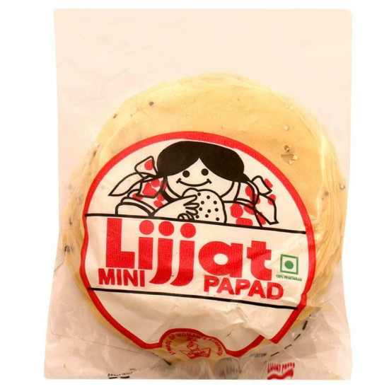 Lijjat Mini Udad Papad 200 G