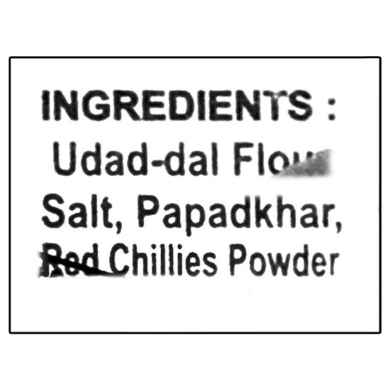 Lijjat Red Chillies Udad Papad 200 G