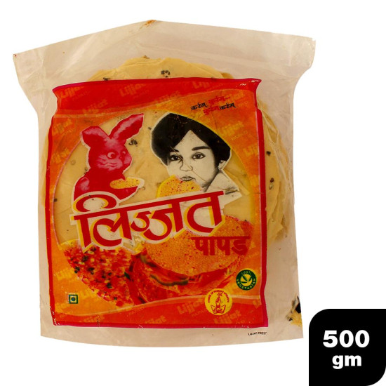 Lijjat Udad Papad 500 G