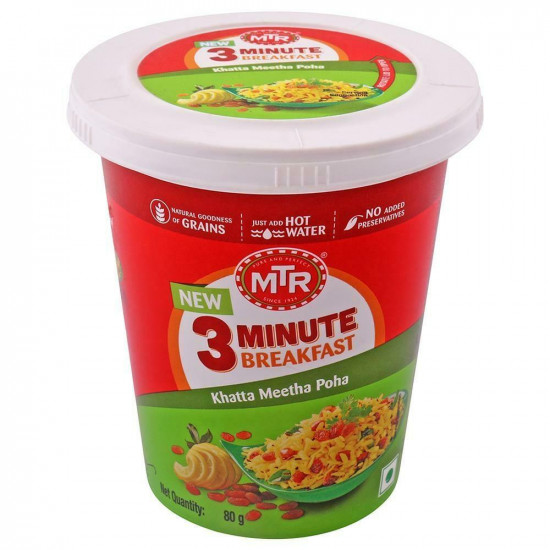 MTR 3 Minute Breakfast Khatta Meetha Poha Mix 80 G