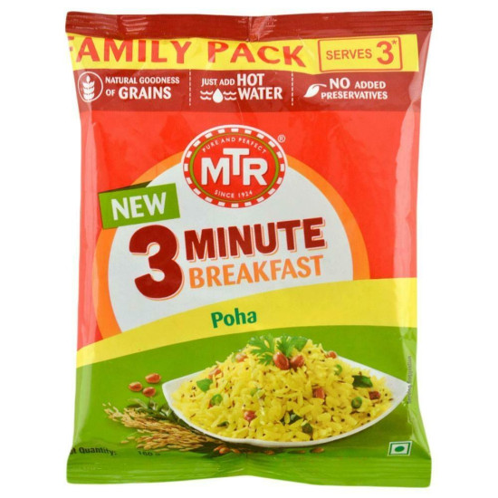 MTR 3-Minute Breakfast Poha Mix 160 G