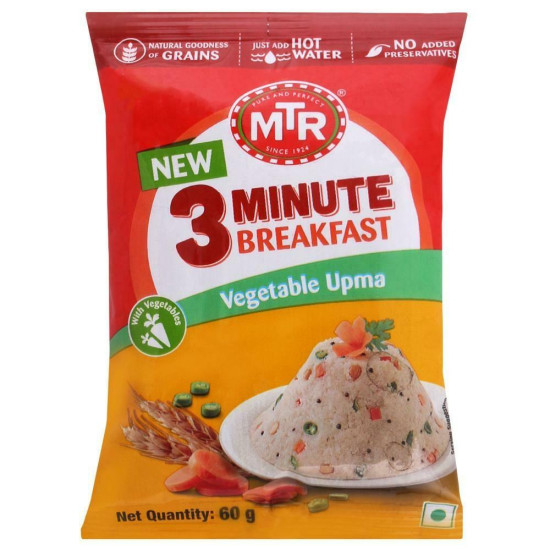 MTR 3 Minute Breakfast Vegetable Instant Upma Mix 60 G