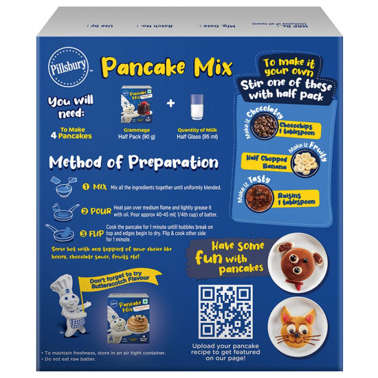 Pillsbury Chocolate Flavour Pancake Mix 180 G