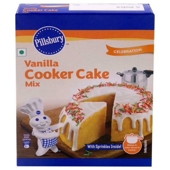 Pillsbury Eggless Vanilla Cooker Cake Mix 159 G