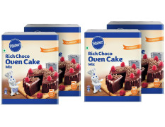 Pillsbury Oven Cake Mix, Rich Choco, (Pack Of 4 - 285 Gm Each)