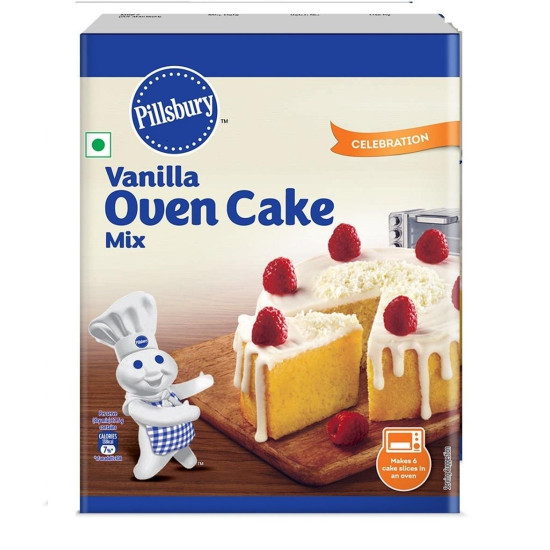 Pillsbury Oven Cake Mix, Vanilla, (Pack Of 4 - 225 Gm Each)