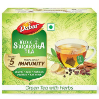 Dabur Vedic Suraksha Green Tea Bags 1.5 G (10 Pcs)