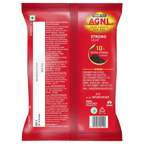 Tata Agni Strong Leaf Tea 1 Kg