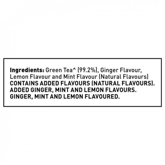 Tetley Ginger, Mint And Lemon Green Tea Bags 100 Pcs