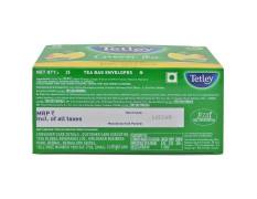 Tetley Ginger Mint And Lemon Green Tea Bags 25 Pcs