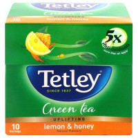 Tetley Lemon & Honey Green Tea Bags 10 Pcs