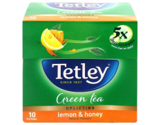 Tetley Lemon & Honey Green Tea Bags 10 Pcs