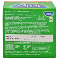 Tetley Lemon & Honey Green Tea Bags 10 Pcs Tetley Lemon & Honey Green Tea Bags 10 Pcs