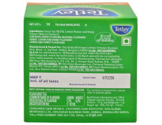 Tetley Lemon & Honey Green Tea Bags 10 Pcs