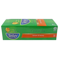 Tetley Lemon & Honey Green Tea Bags 100 Pcs