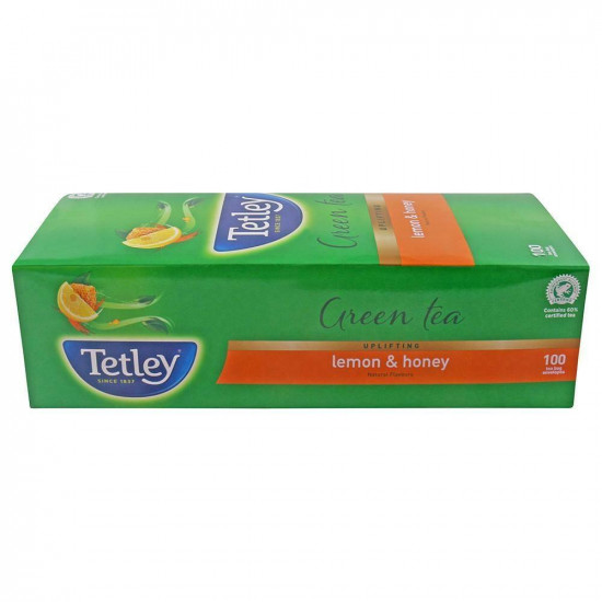 Tetley Lemon & Honey Green Tea Bags 100 Pcs
