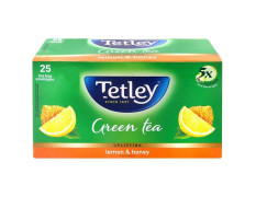 Tetley Lemon & Honey Green Tea Bags 25 Pcs