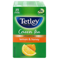 Tetley Lemon & Honey Green Tea Bags 25 Pcs