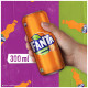 Fanta Soft Drink - Orange Flavoured, Refreshing 300 ml