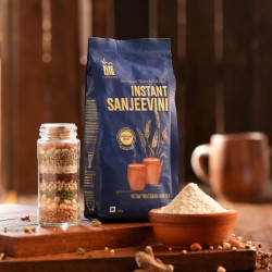 Isha Life New Instant Sanjeevini Multigrain Health Drink Mix - No Added Sugar, Traditional Recipe