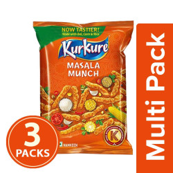 Kurkure Kurkure Namkeen - Masala Munch, 3X70 G Multipack