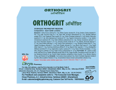Divya Orthogrit Tablet 60 N 41 g